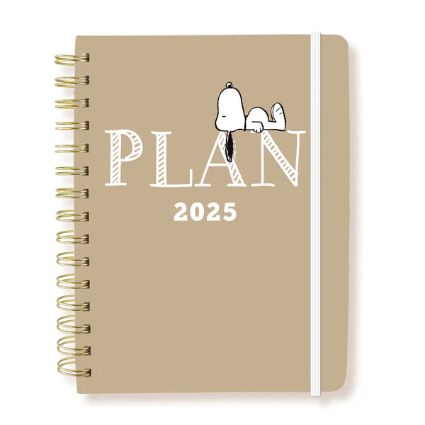 Peanuts Plan 6 x 8 18-Month Hardbound Spiral Planner