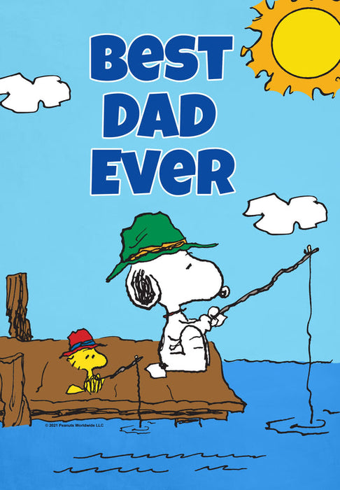 Best Dad Ever House Gone Fishing House Flag