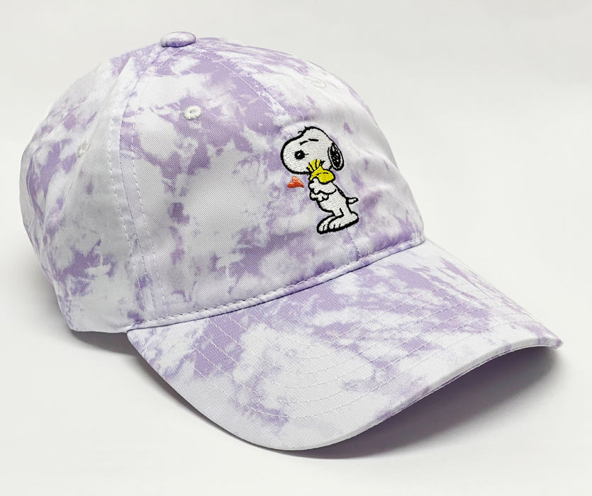 Snoopy and Woodstock Hug Tie Dye Hat