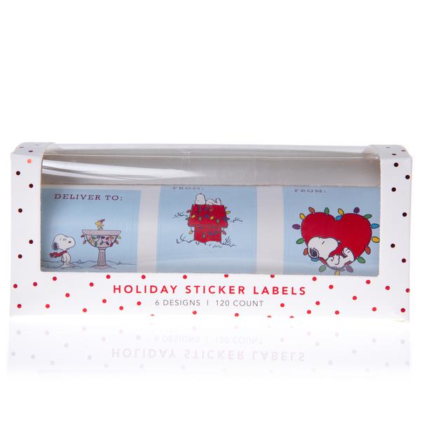 Peanuts Holiday Gift Label Roll