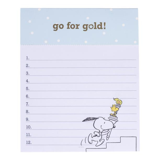 Peanuts™ Olympics Jotter Notepad: 4.5"x 5.5"x 1"