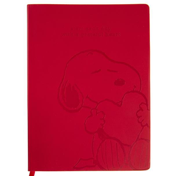 Peanuts™ "Grateful Heart" 7x9 Vegan Leather Journal