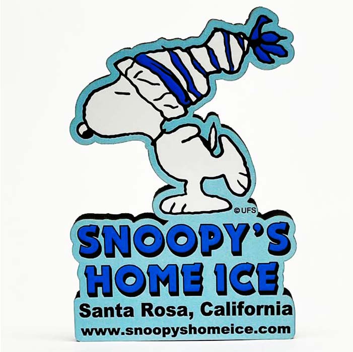Snoopy's Home Ice Skating Magnet