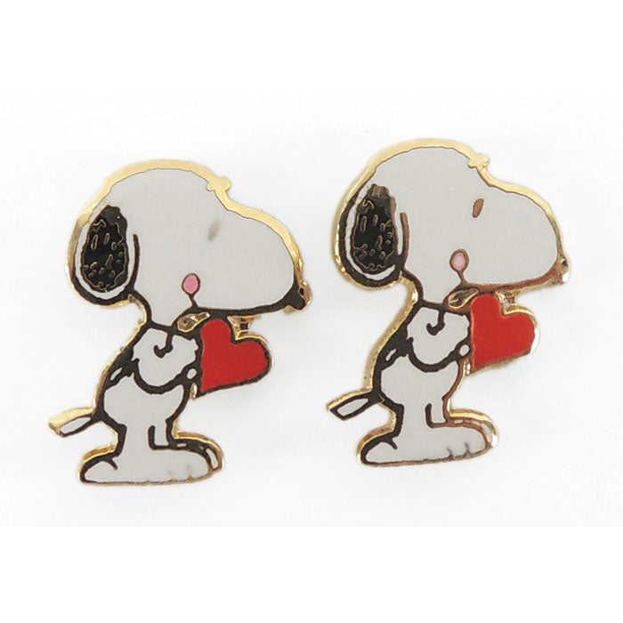 Snoopy Heart Stud Earrings