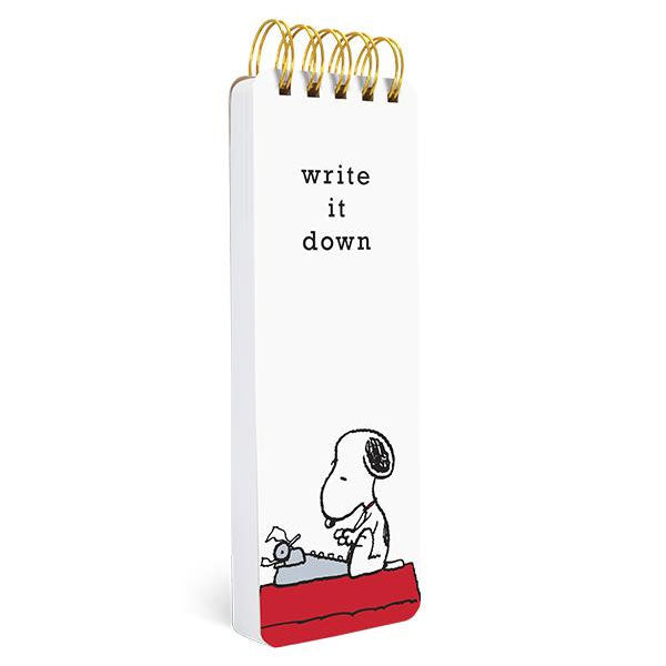 Snoopy Top Wire Bound Hard Cover Reporter Journal — Snoopys Gallery