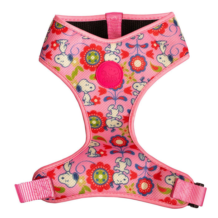 Snoopy Pink Flowers Pet Harness