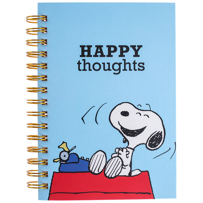 Happy Thoughts Spiral Bound, Hard Cover Notebook