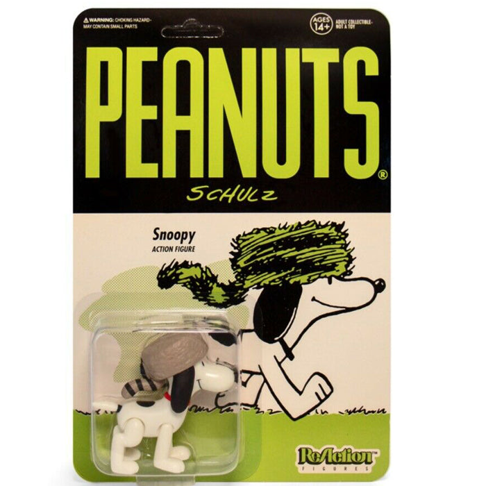 Peanuts Reaction Figure Raccoon Hat Snoopy