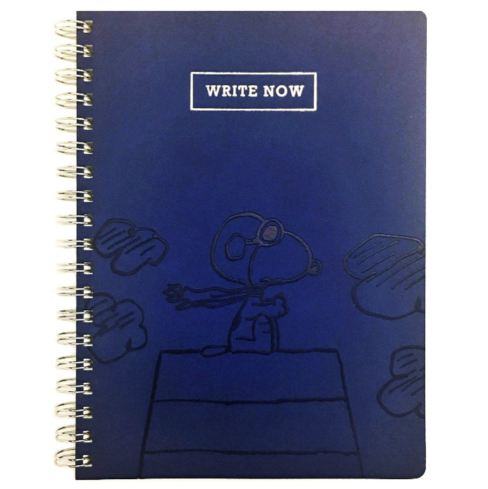 Snoopy Flying Ace Spiral Vegan Leather Journal