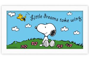 Snoopy "Little Dreams Take Wing" Wall Art