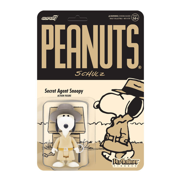 Peanuts Reaction Figure Secret Agent Snoopy