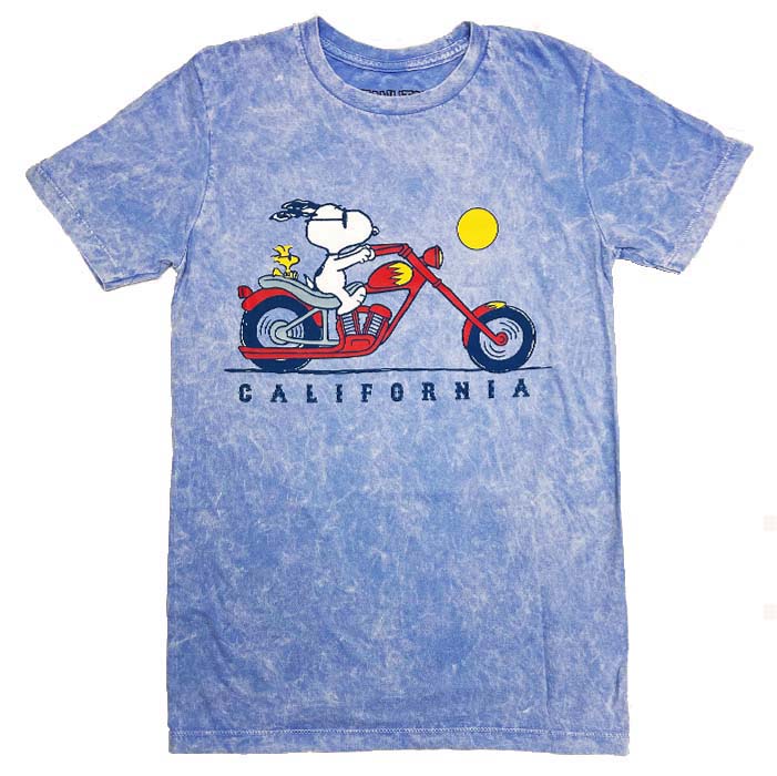 California Motorcycle Snoopy T- Shirt